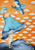 &Eacute;vasion color&eacute;e vers les nuages radieux